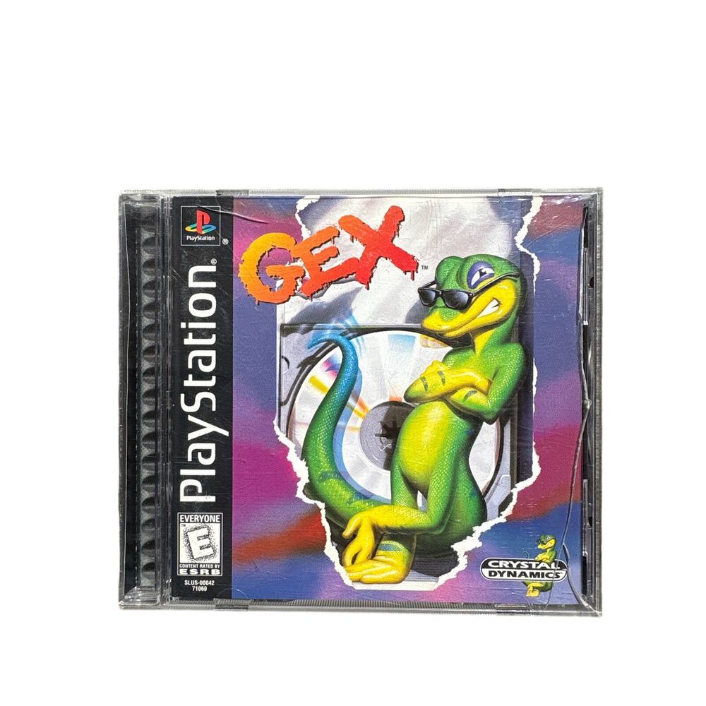 PlayStation 1 PS1 Gex  Complete W/Manual Reg Card 1998 OG receipt